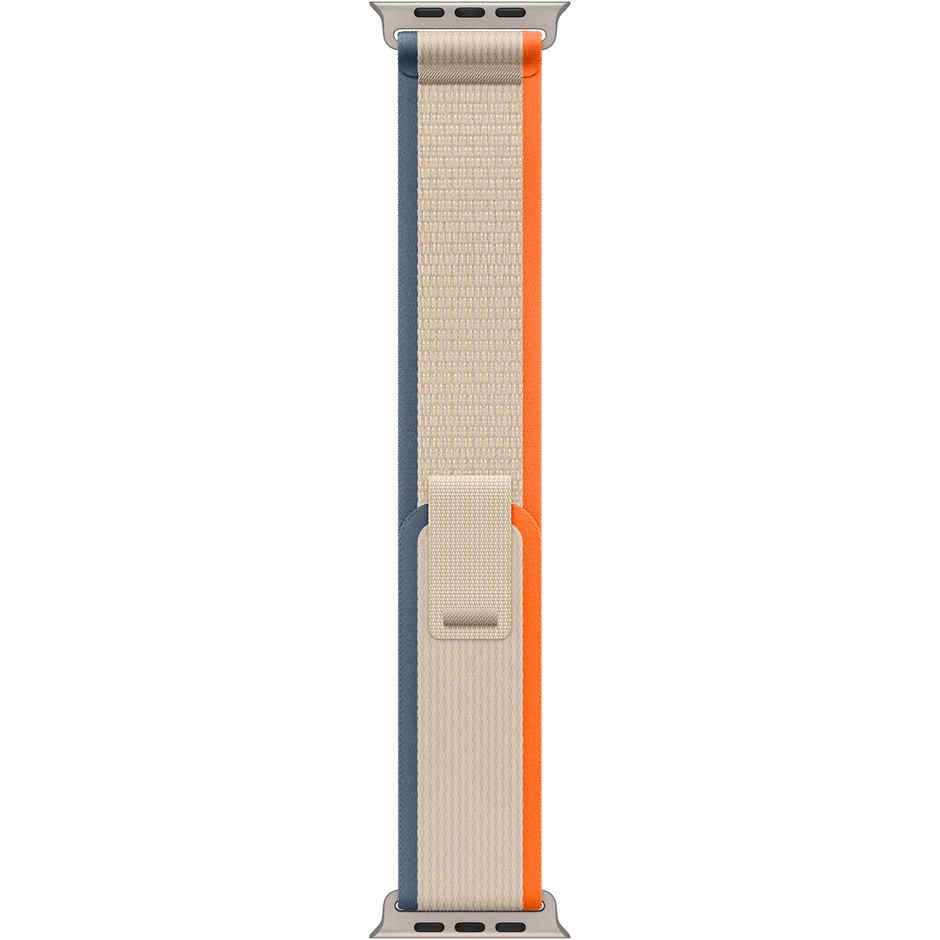 DailyObjects (38/40/41/Series10 42mm) Orange-Beige Pull Tab Nylon Weave WatchBand