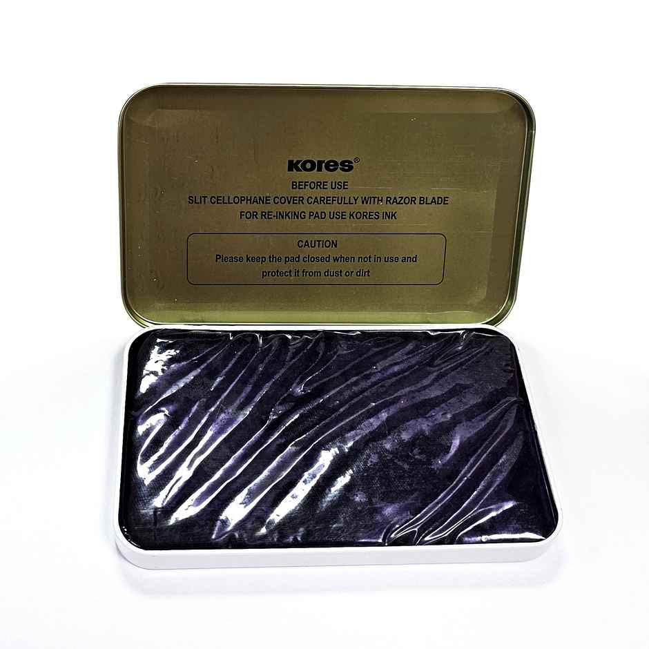 Kores Long Life Stamp Pad | Purple | 90 x 159 mm | Large Size