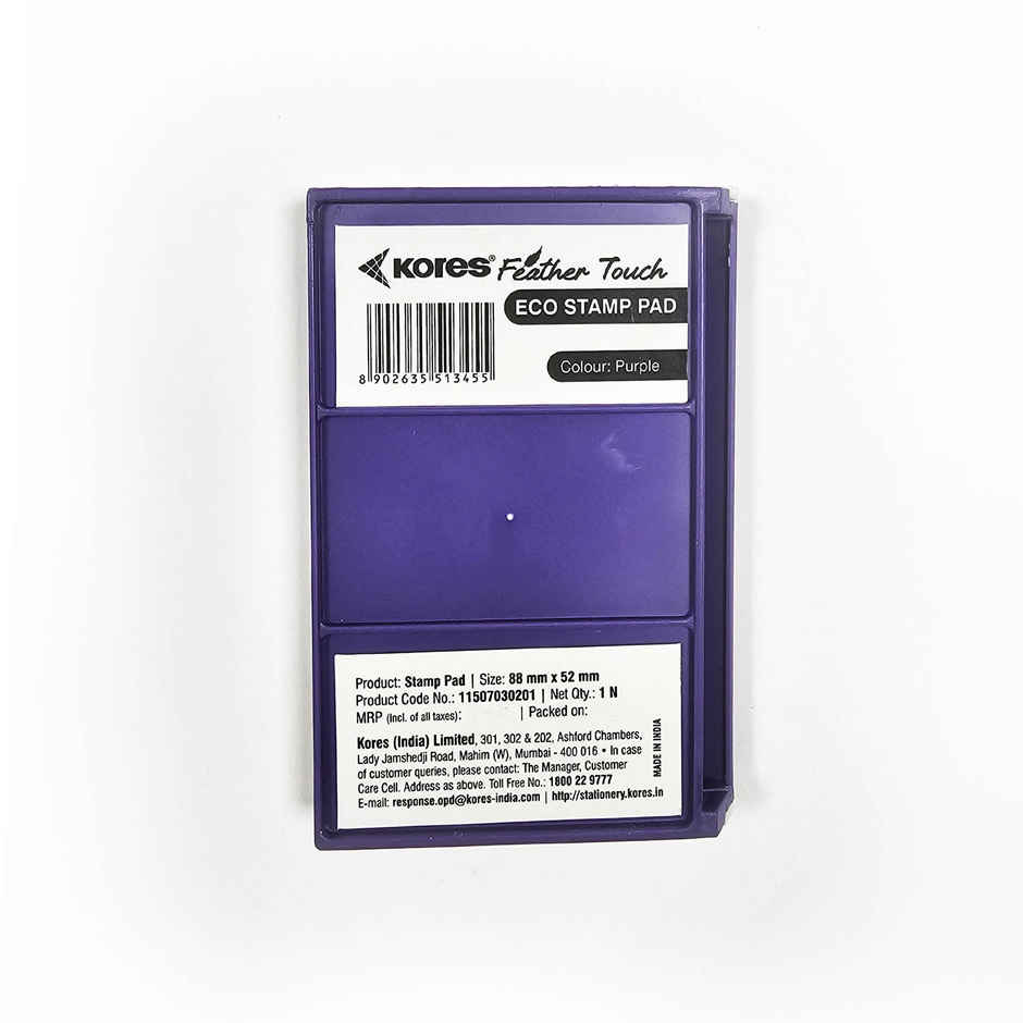 Kores Eco Feather Touch Stamp Pad | Purple