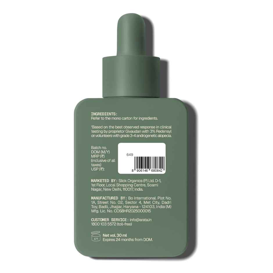 Arata Hair Growth Intensive Serum with 3% Redensyl