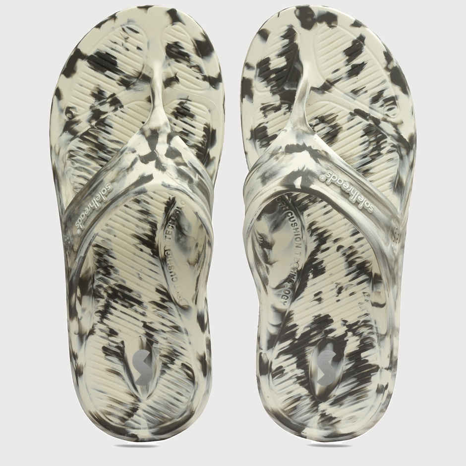 Solethreads Ortho Elite Marble Grey Flip-Flops & Slippers for Men | Size - India-UK 7