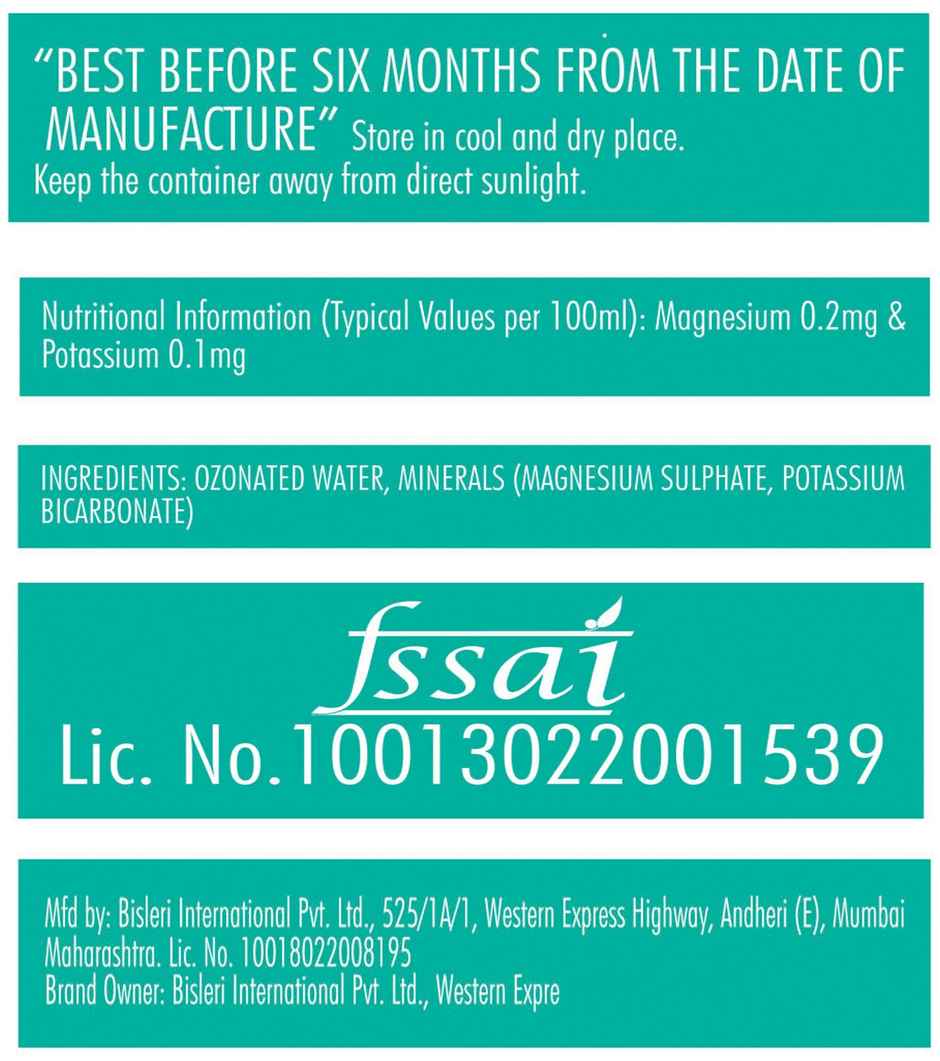 Bisleri Packaged Drinking Water Combo