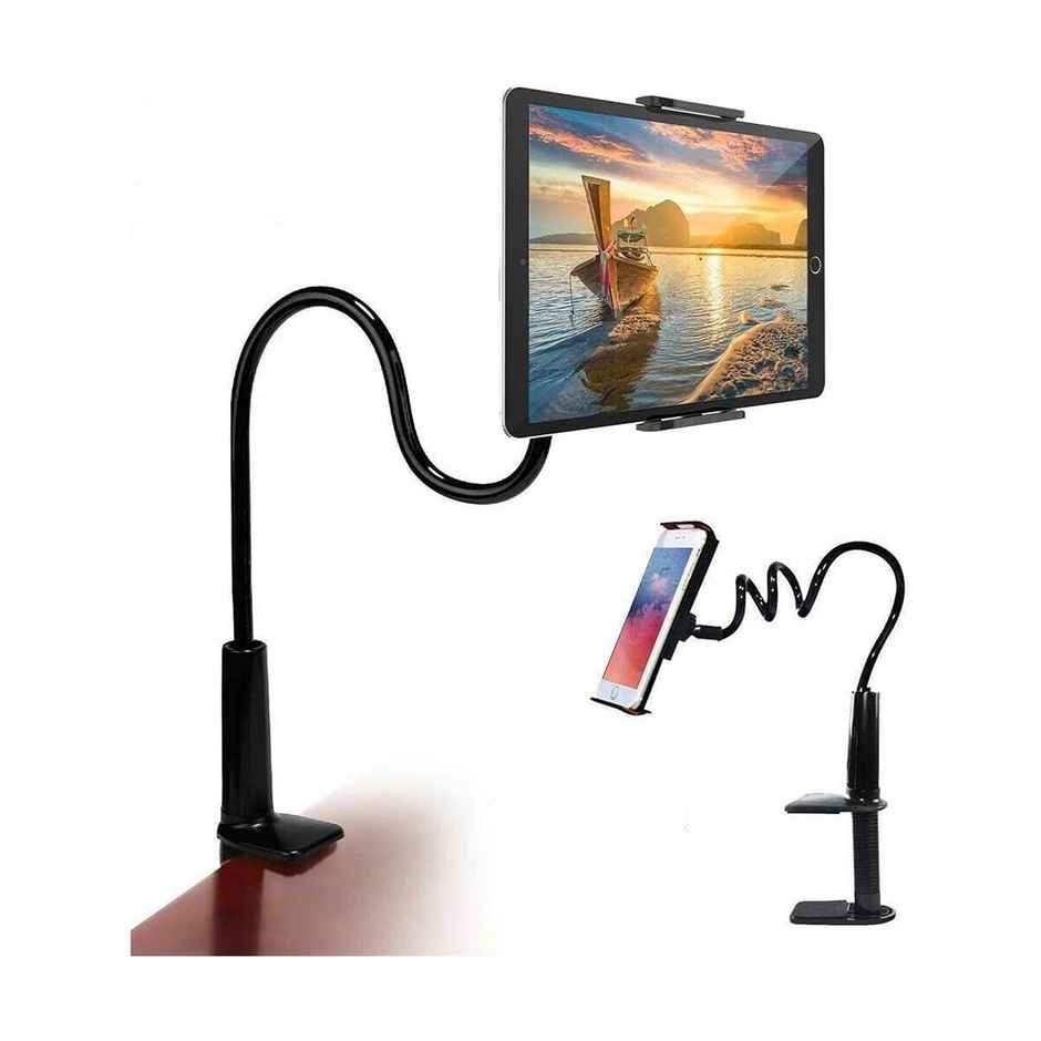 Sounce 360 Adjustable Mobile Phone Holder | Flexible Gooseneck Clamp | Black