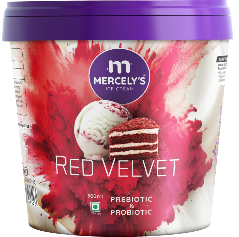 Mercely's Premium Red Velvet Family Pack Ice Cream Tub