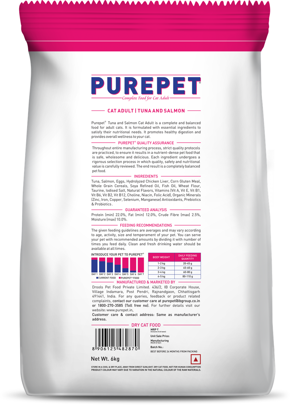 Purepet Tuna And Salmon Adult Cat FOOD