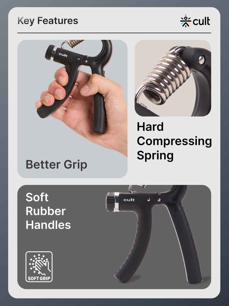 Cult Adjustable Hand Grip Black