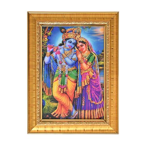 Radha Krishna Photo Frame - Decorative Wall Frame (Ecraftindia)