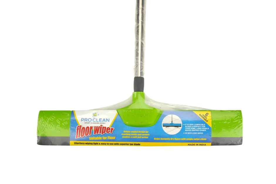 Proclean Floor Wiper Big | 20 Inch | With SS Handle | Colour May Vary | 52 Inch