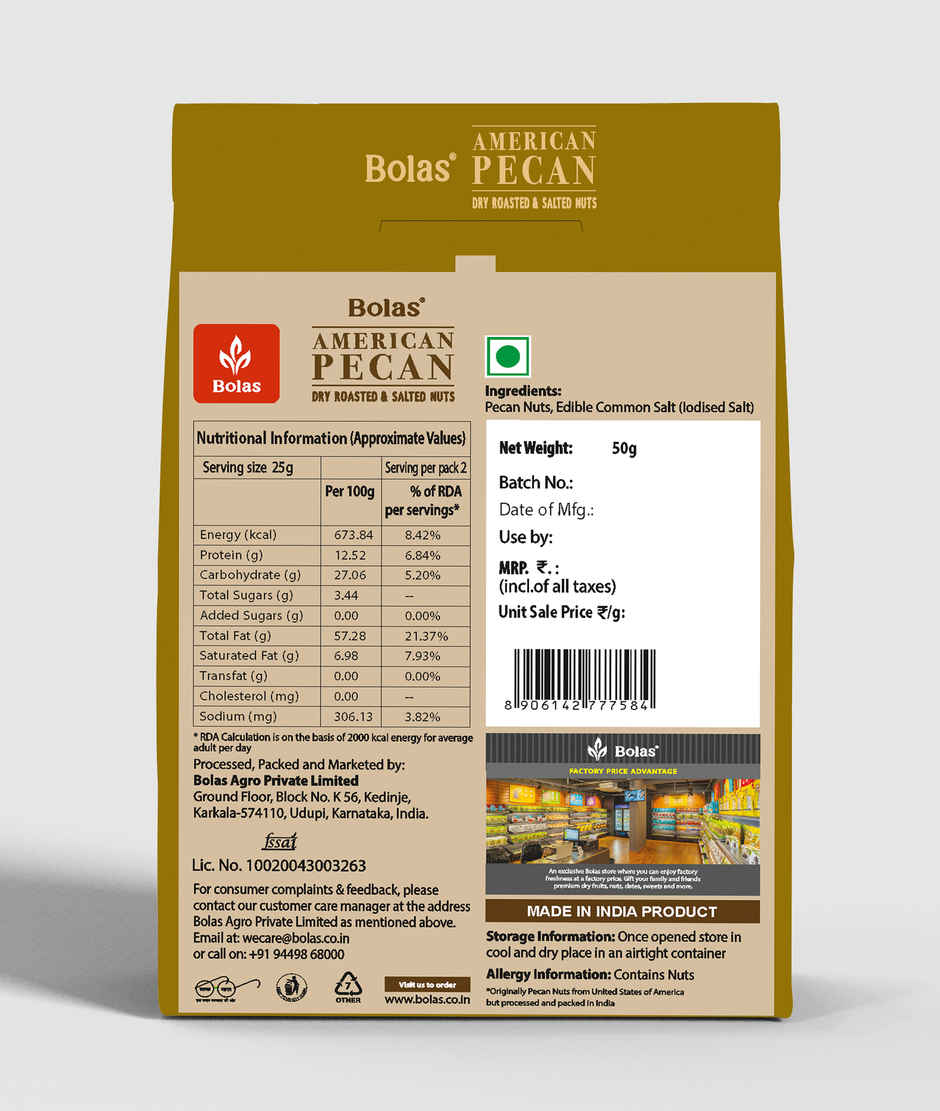 Bolas Salted Pecan Nuts