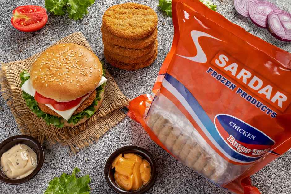 Sardar Chicken Burger Tikki