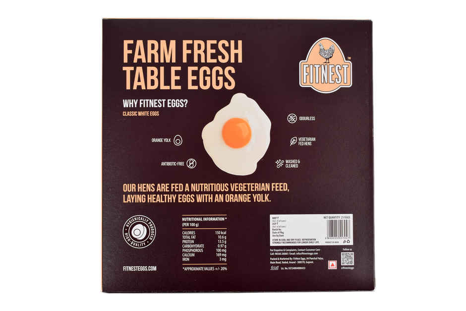 FitNest Classic White Eggs