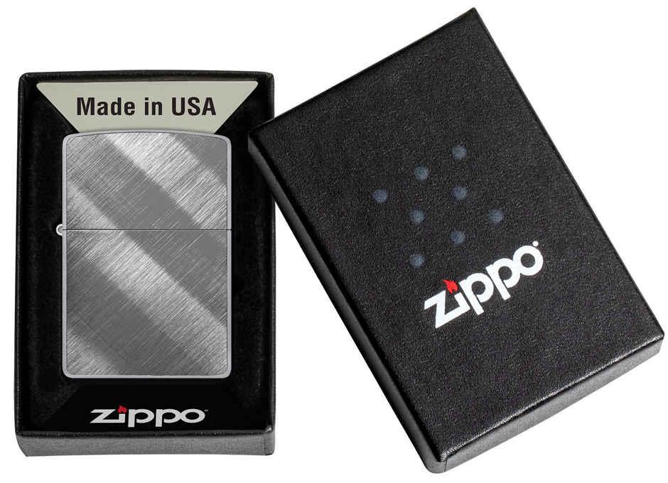Zippo Classic Diagonal Weave Windproof Pocket Lighter