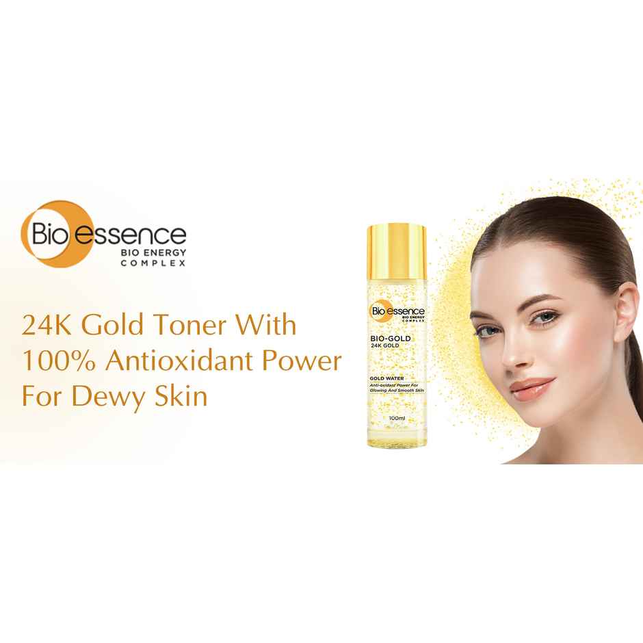 Bio-Essence Bio-Gold 24K Gold Gold Water, Pore tightening essence, toner, Niacinamide & Peptides