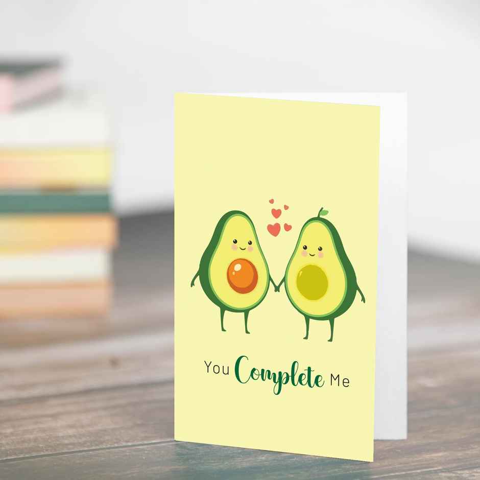 Itsy Bitsy Greeting Card & Envelope You Complete Me 4 x 6 Inch | Pack Of 2