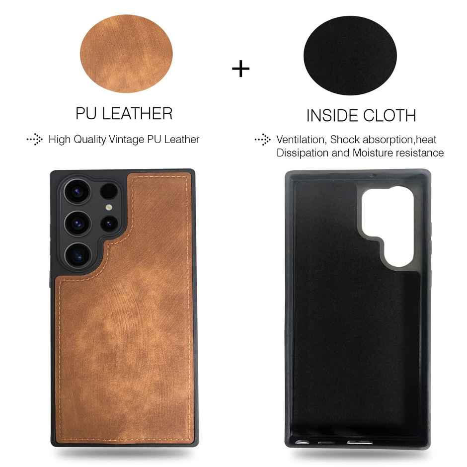 Artistque Case For Samsung Galaxy S23 Ultra 5G/S23 Ultra Back Cover - Premium Pu Leather Cover