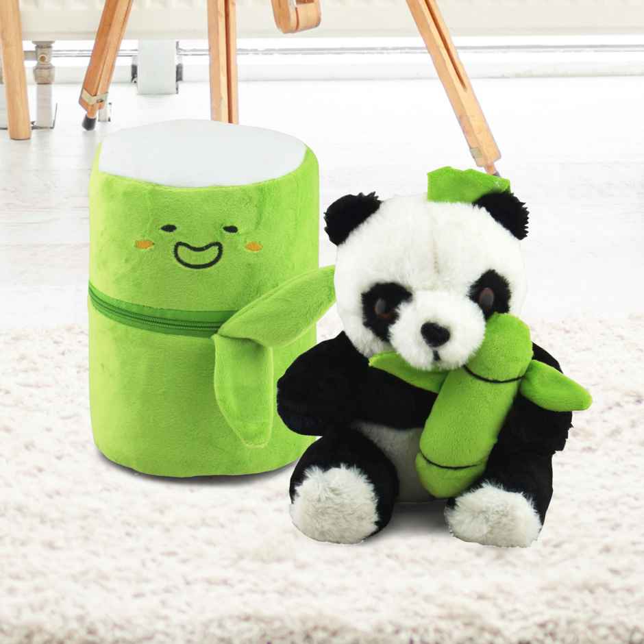 DearJoy Bamboo Panda Soft Toy - Black & White