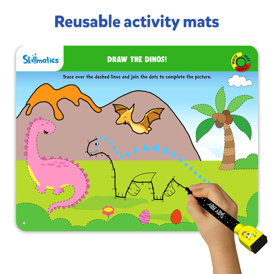 Skillmatics Write & Wipe Preschool Champion - On the go