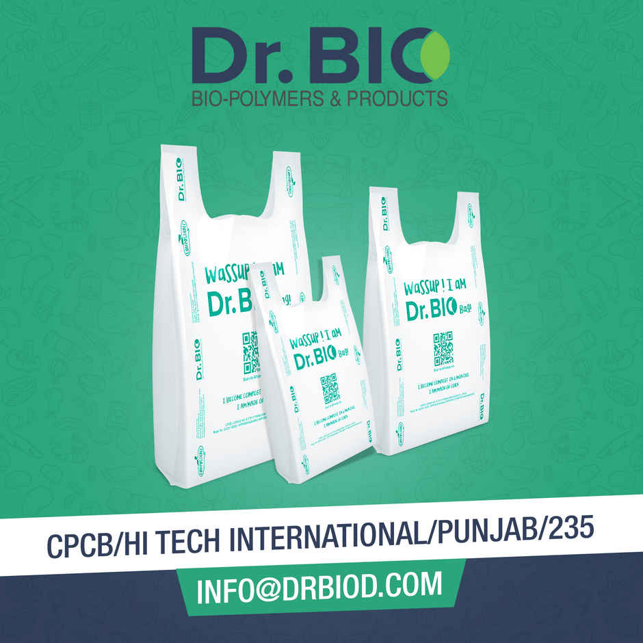 Dr. Bio Carry Bags Medium | 25 pcs | 13x16 inch | White | Eco-Friendly | Compostable | Biodegradable