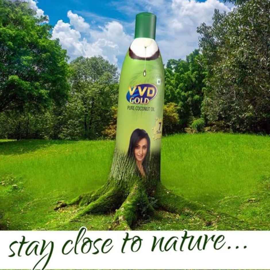 VVD Gold Pure Coconut Oil Bottle