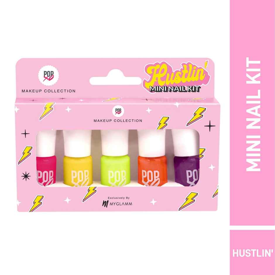 Myglamm Popxo Makeup Collection Mini Kit Nail Paint - Hustlin