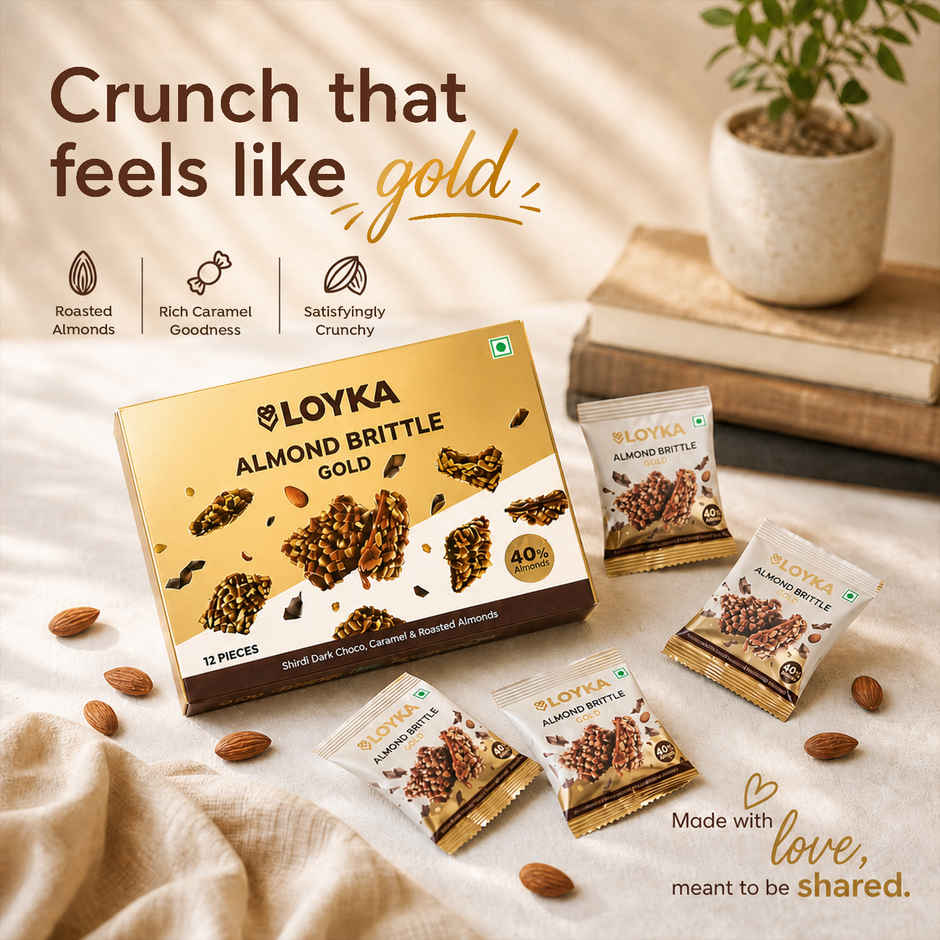 Loyka Almond Brittle Gold