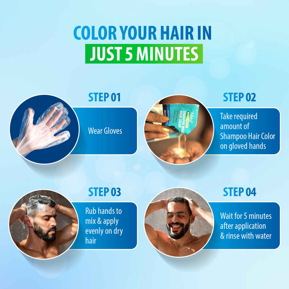 Nisha Shampoo Based Hair Color | Original Black