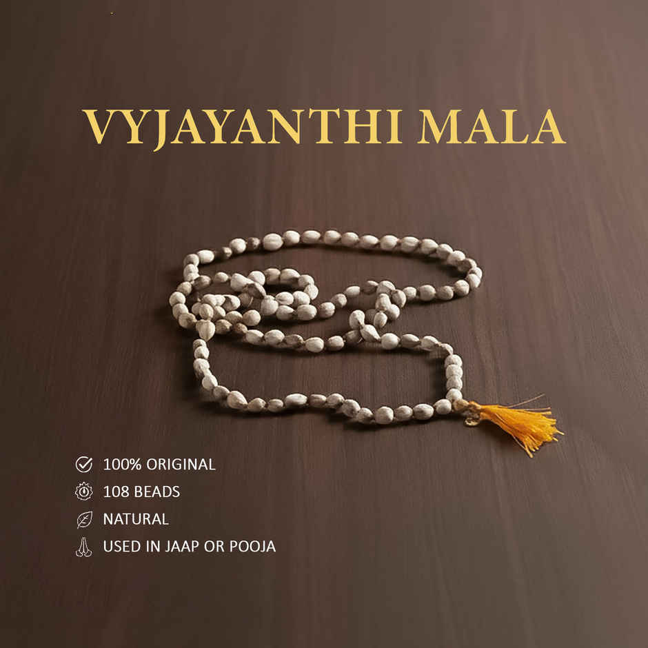 Vyjayanthi Mala for Pooja & Spiritual Use | Svasti