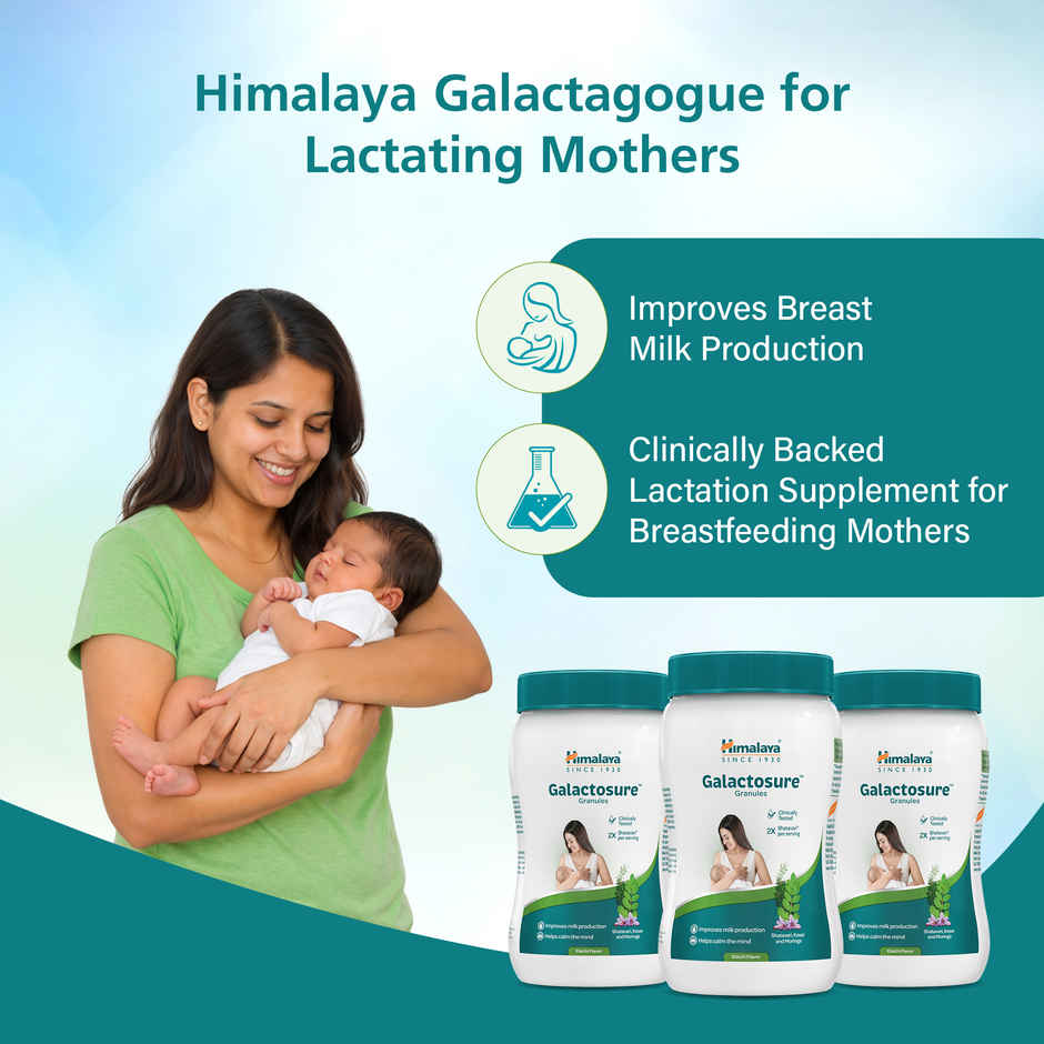 Himalaya Galactosure Lactation Supplement Shatavari Moringa Saffron