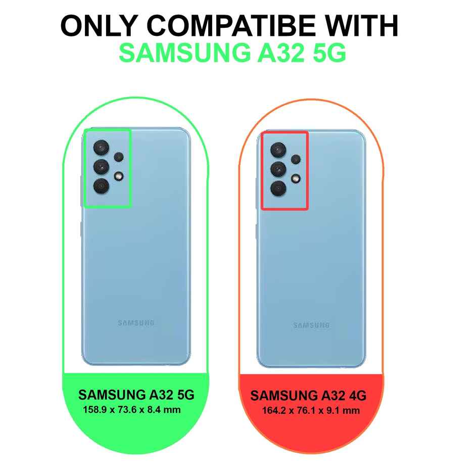 Artistque Case For Samsung Galaxy M32 / A32 5G Back Cover - Plain Liquid Silicone Cover