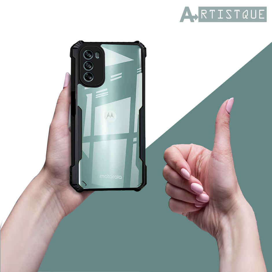 Artistque Case For Motorola Moto G62 5G Back Cover -Transparent Shockproof TPU Cover