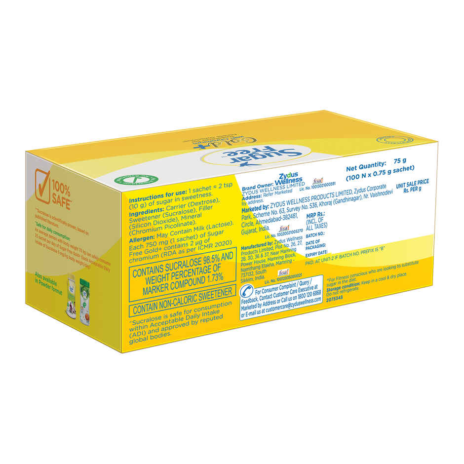 Sugarfree Gold+ Low Calorie Sweetener