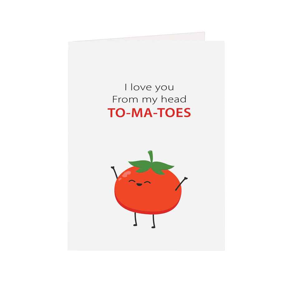 Itsy Bitsy Greeting Card & Envelope From My Head To-Ma-Toes 4 x 6 Inch | Pack Of 2