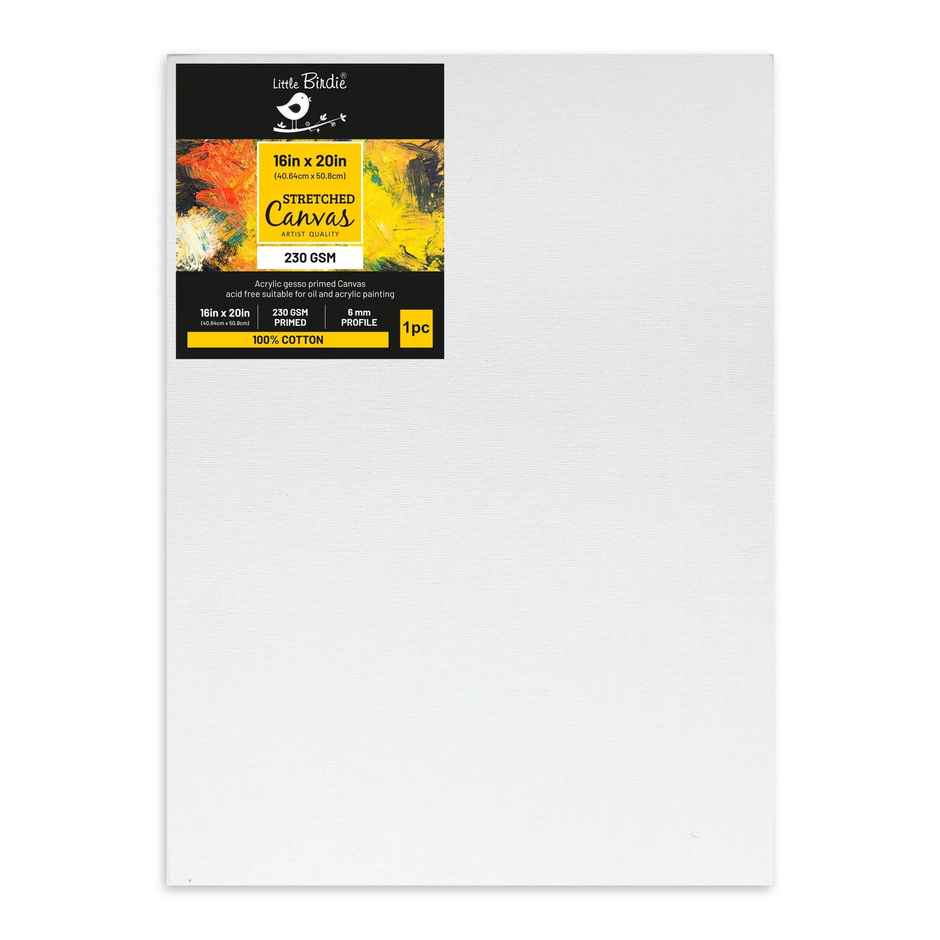 Itsy Bitsy Stretched Canvas Frame 16 x 30 mm 230 Gsm 16 x 20 Inch