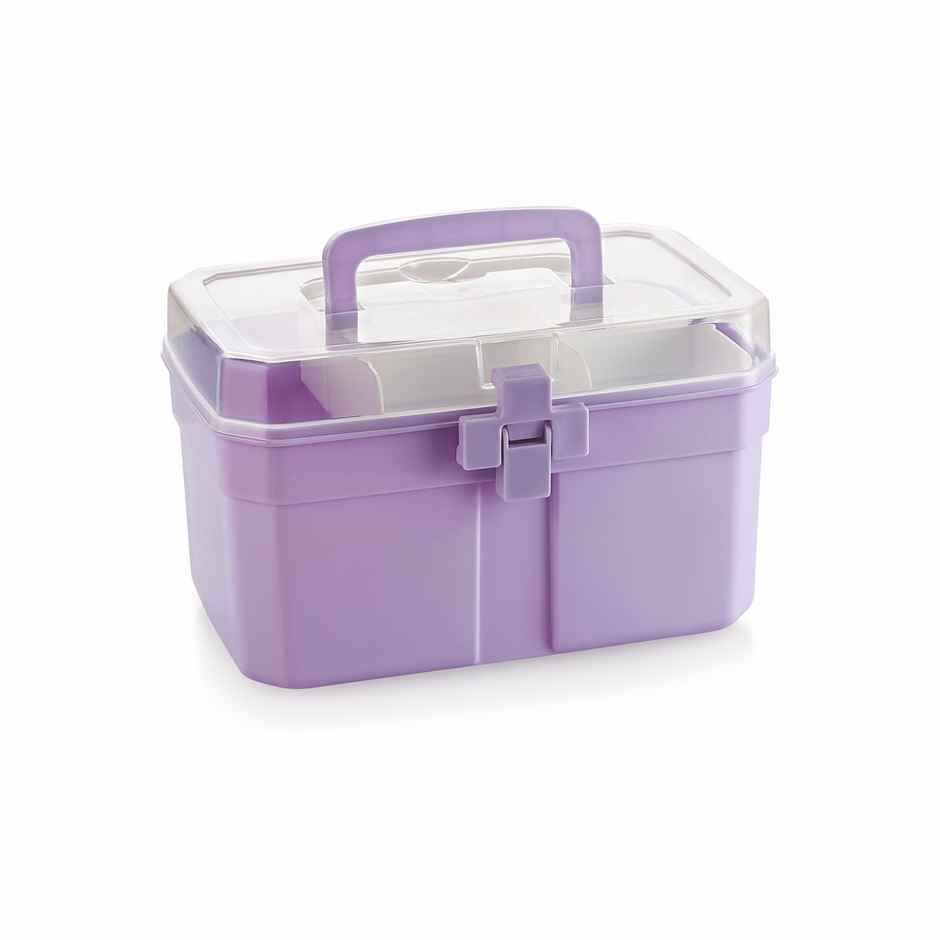 Mastercook Multi Purpose Rectangle Box With Compartment 3000 ml Purple
