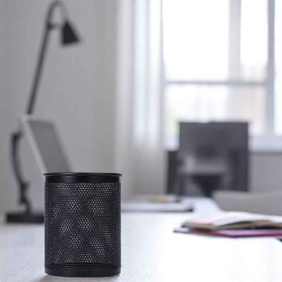 Deli E909 Mesh Pen Holder, Office Accessories, Black Body