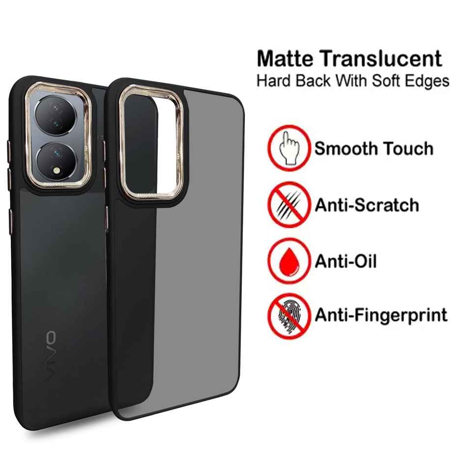 Artistque Case for Vivo Y100 5g Back Cover - colored Frosted Stylish Cover