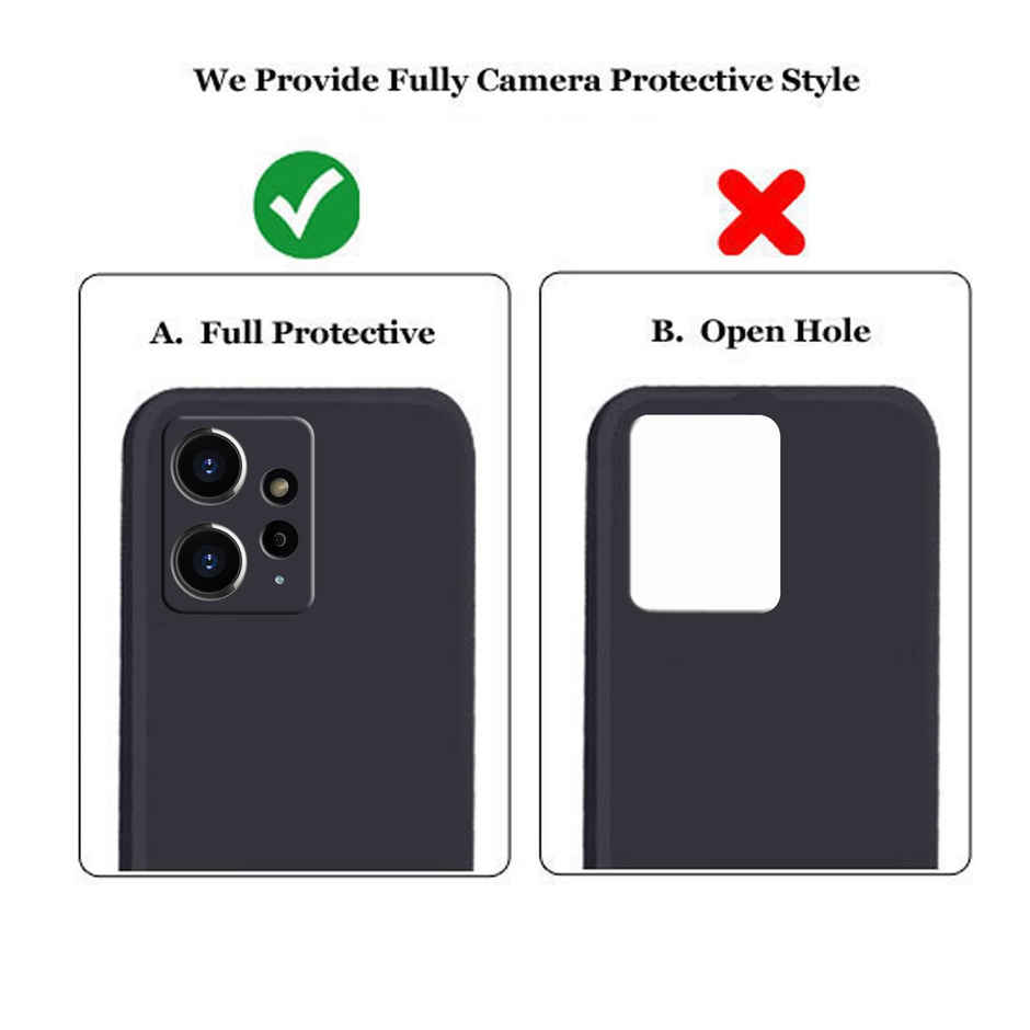 Artistque Case for Redmi Note 12 4g Back Cover - Plain Liquid Silicone