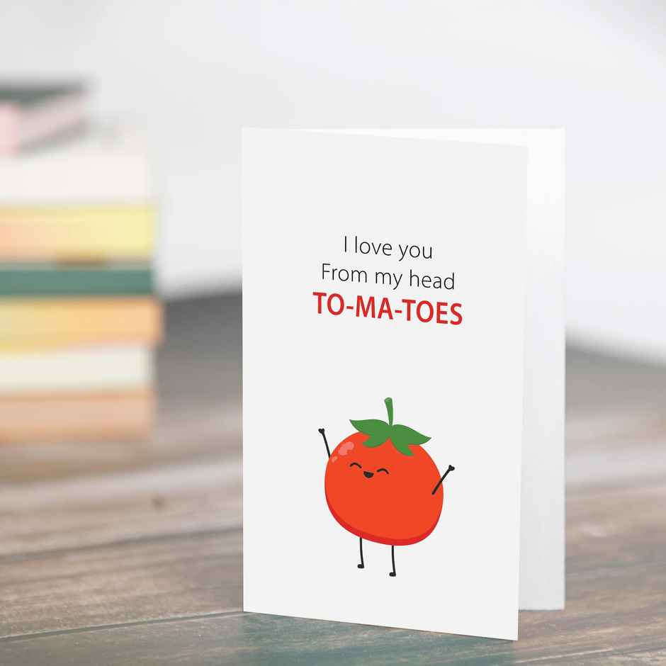 Itsy Bitsy Greeting Card & Envelope From My Head To-Ma-Toes 4 x 6 Inch | Pack Of 2