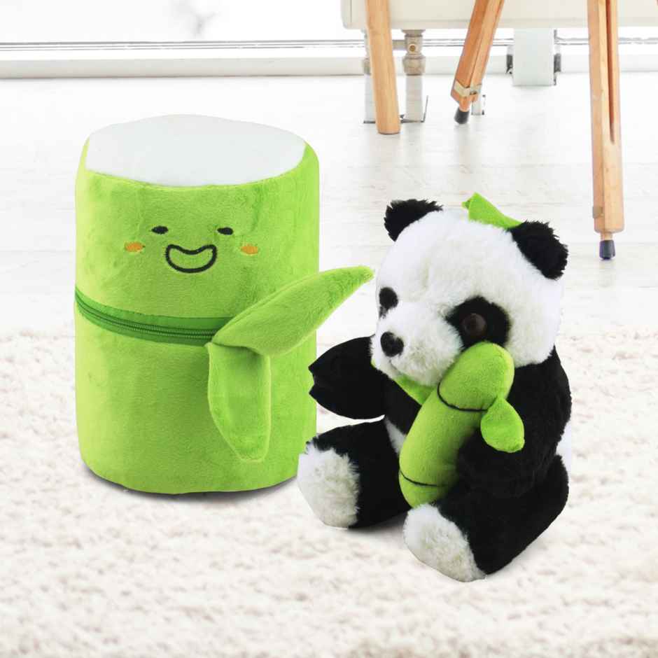 DearJoy Bamboo Panda Soft Toy - Black & White
