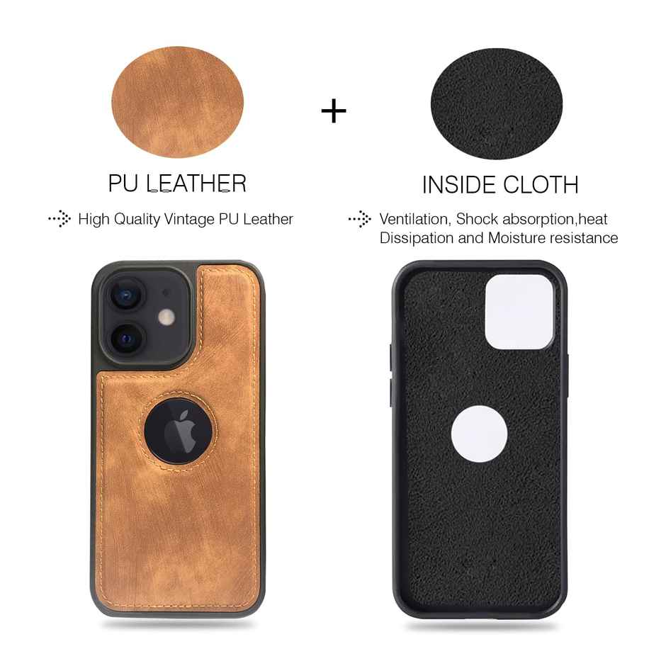 Artistque Case For Iphone 12 Back Cover - Premium Pu Leather Cover