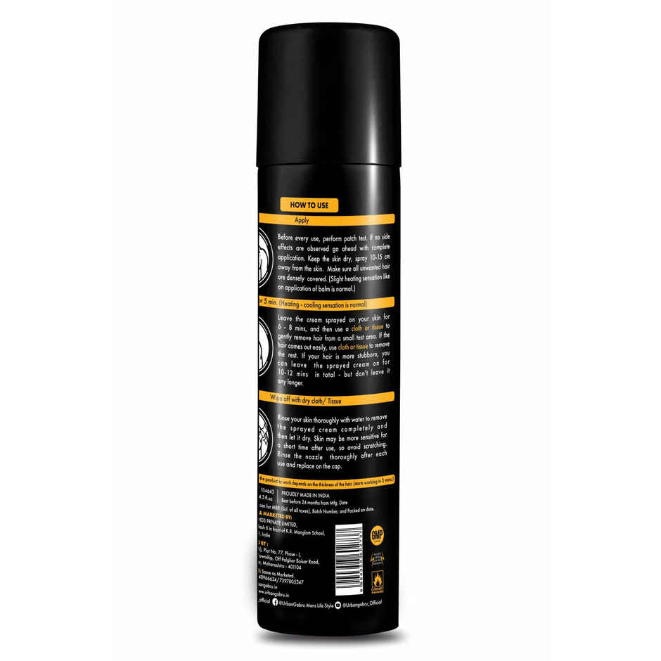 Urban Gabru Hair Removal Cream Spray For Men