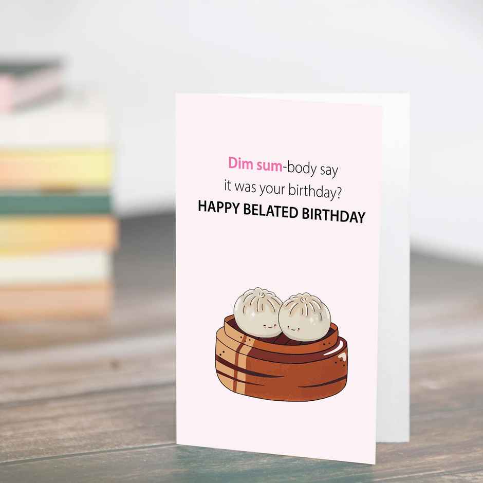 Itsy Bitsy Greeting Card & Envelope Dim Somebody 4 x 6 Inch | Pack Of 2