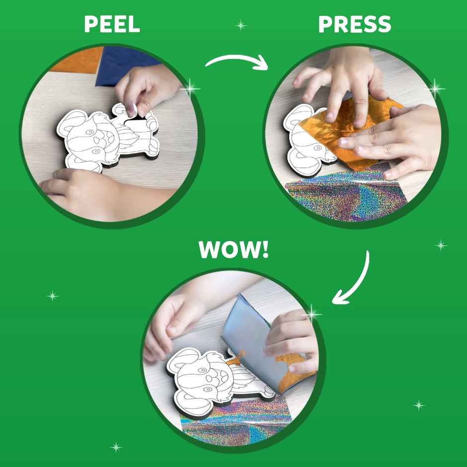 Skillmatics Foil Fun - World of Animals Magnets