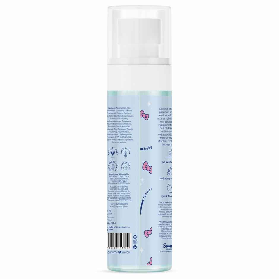 Moody 7d HydroBurst Hybrid Water Sunscreen Mist SPF 50 PA++++