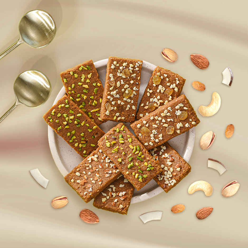 GO DESi Assorted Coconut Barfi | Kaju Kishmish | Badam | Pista | Burfi