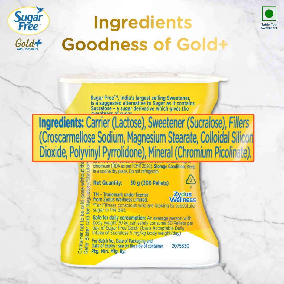 Sugarfree Gold+ Low Calorie Sweetener