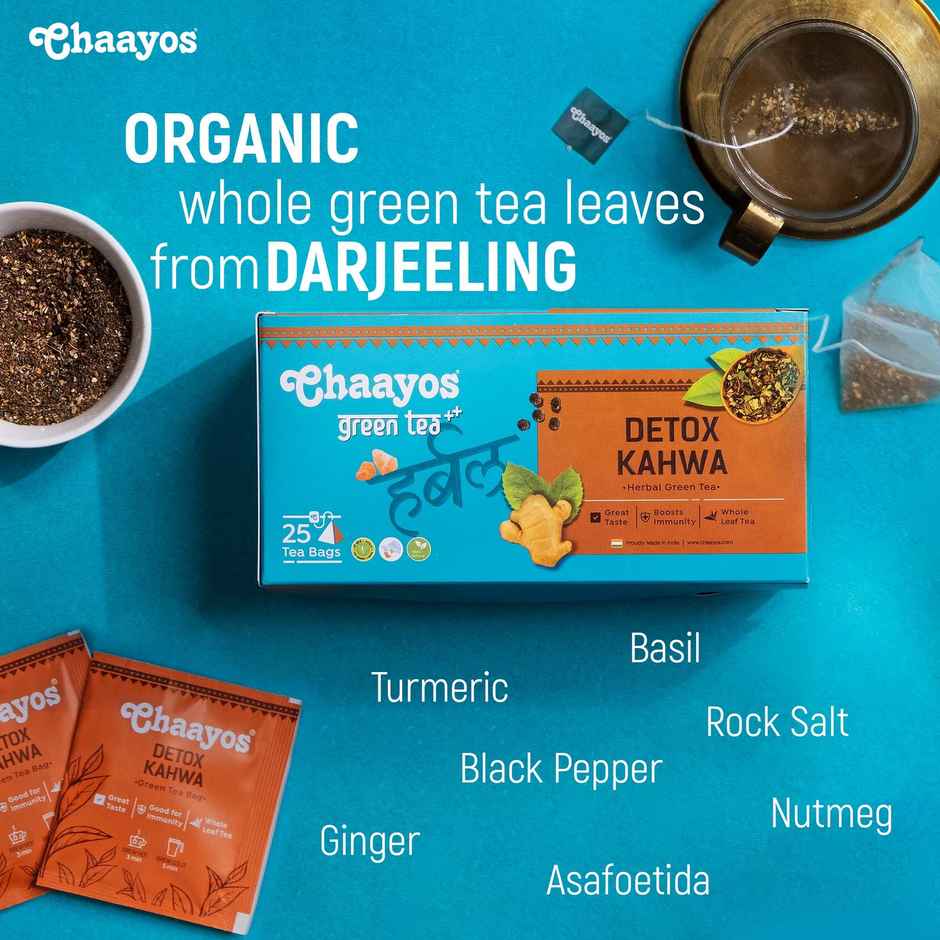 Chaayos Detox Kahwa Organic Green Tea