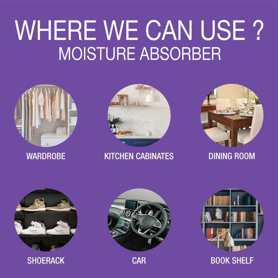 Dr. Bio KEEP IT FRESH Odour+Moisture Absorber + Perfume | 3in1 Air Freshner with Lavendar Fragrance