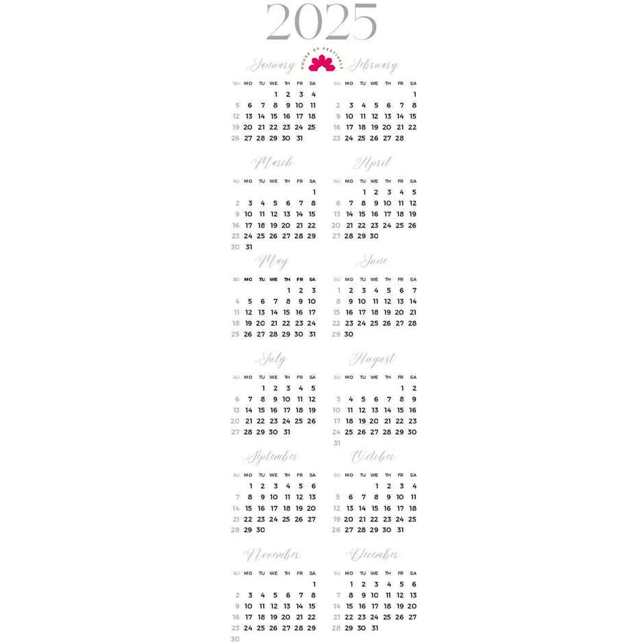 House Of Festivals Bookmark - Design 177