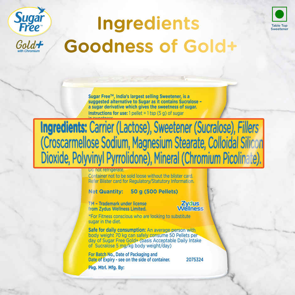 Sugarfree Gold+ Low Calorie Sweetener